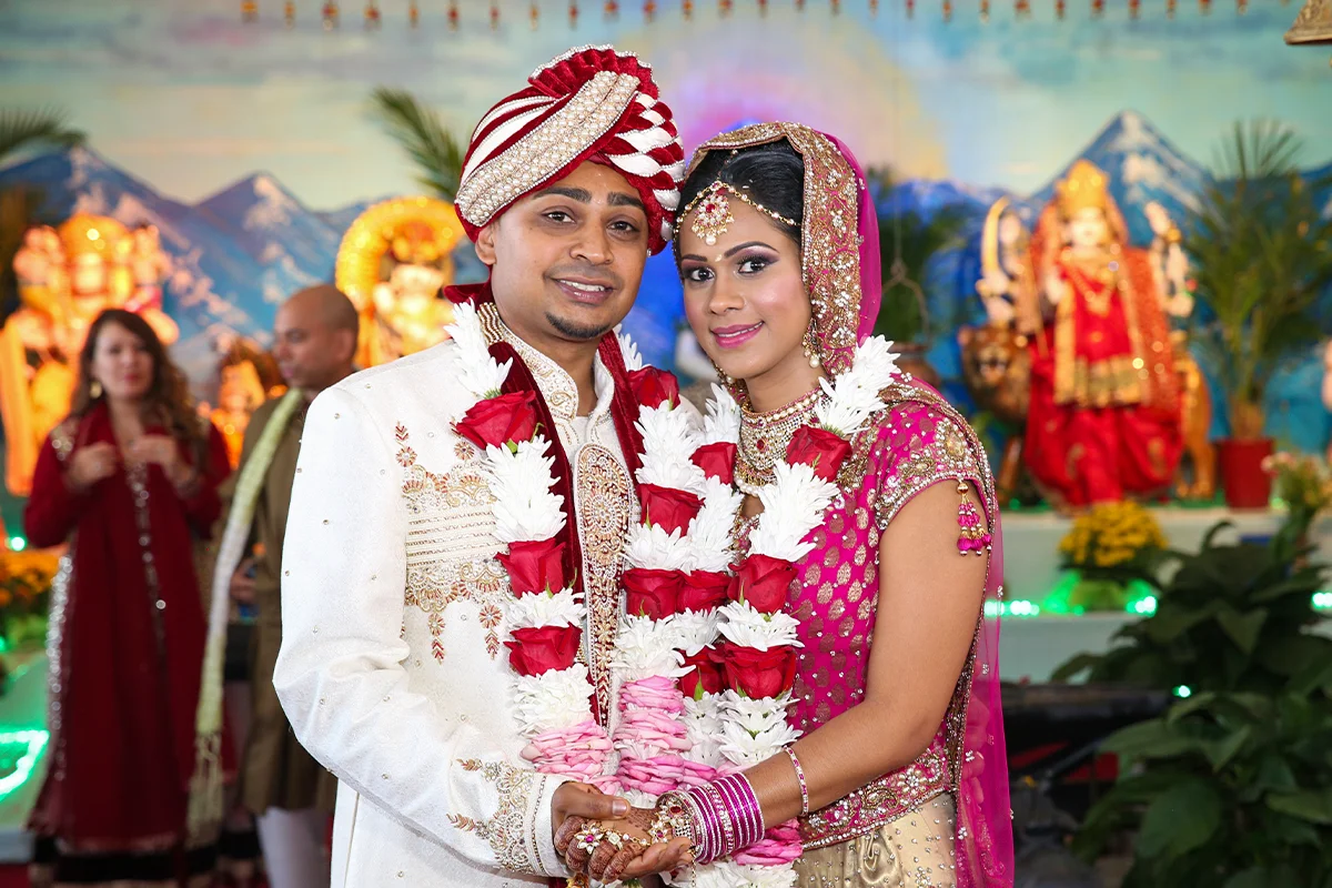 Guyanese Hindu wedding moment in New York
