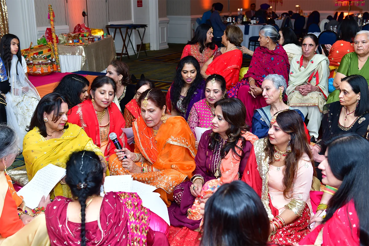 Hindu wedding Sangeet dance night