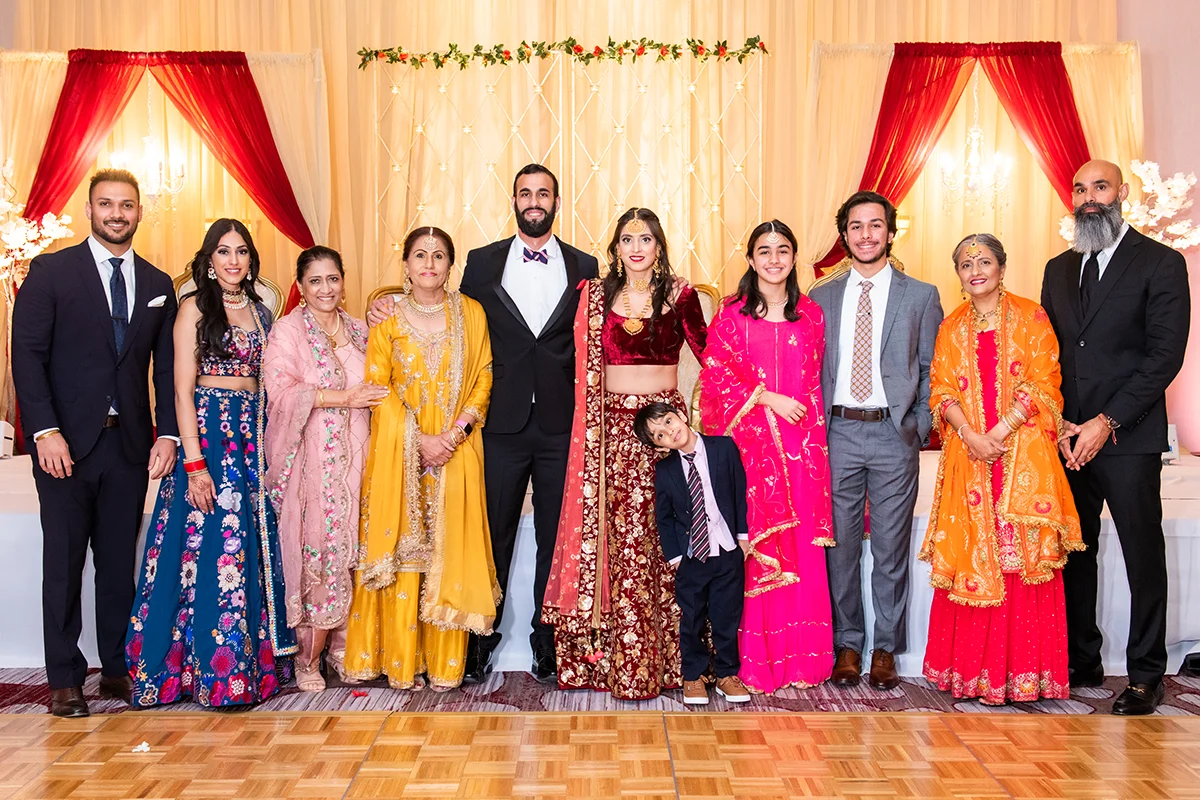 Indian wedding reception photography and videography