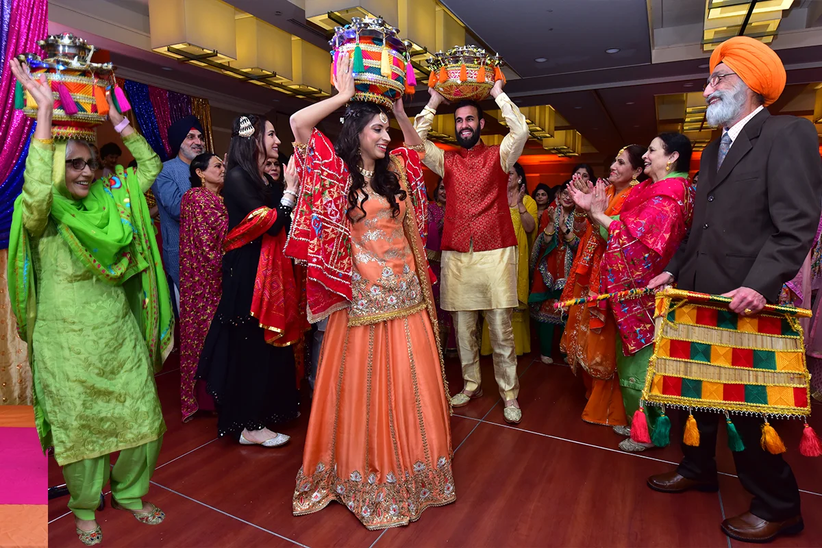 Punjabi Jago wedding celebration