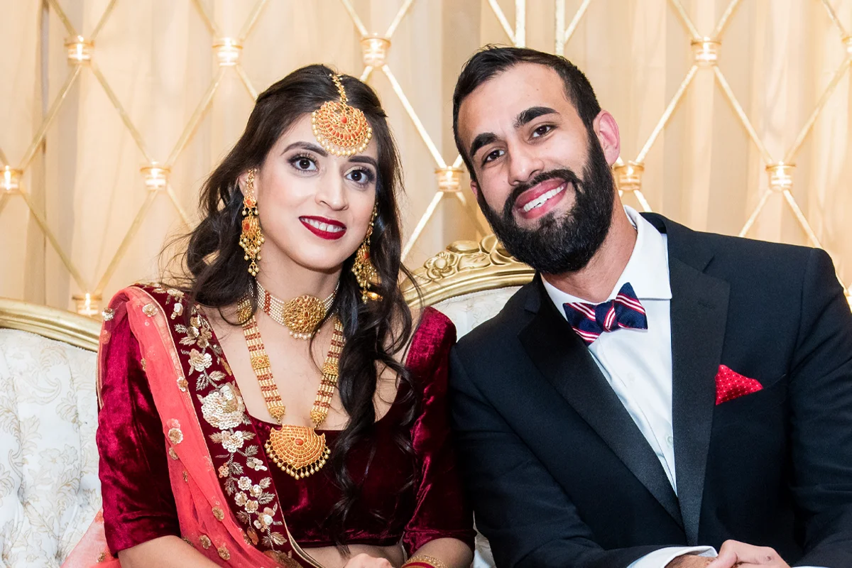 South Asian wedding reception in New York