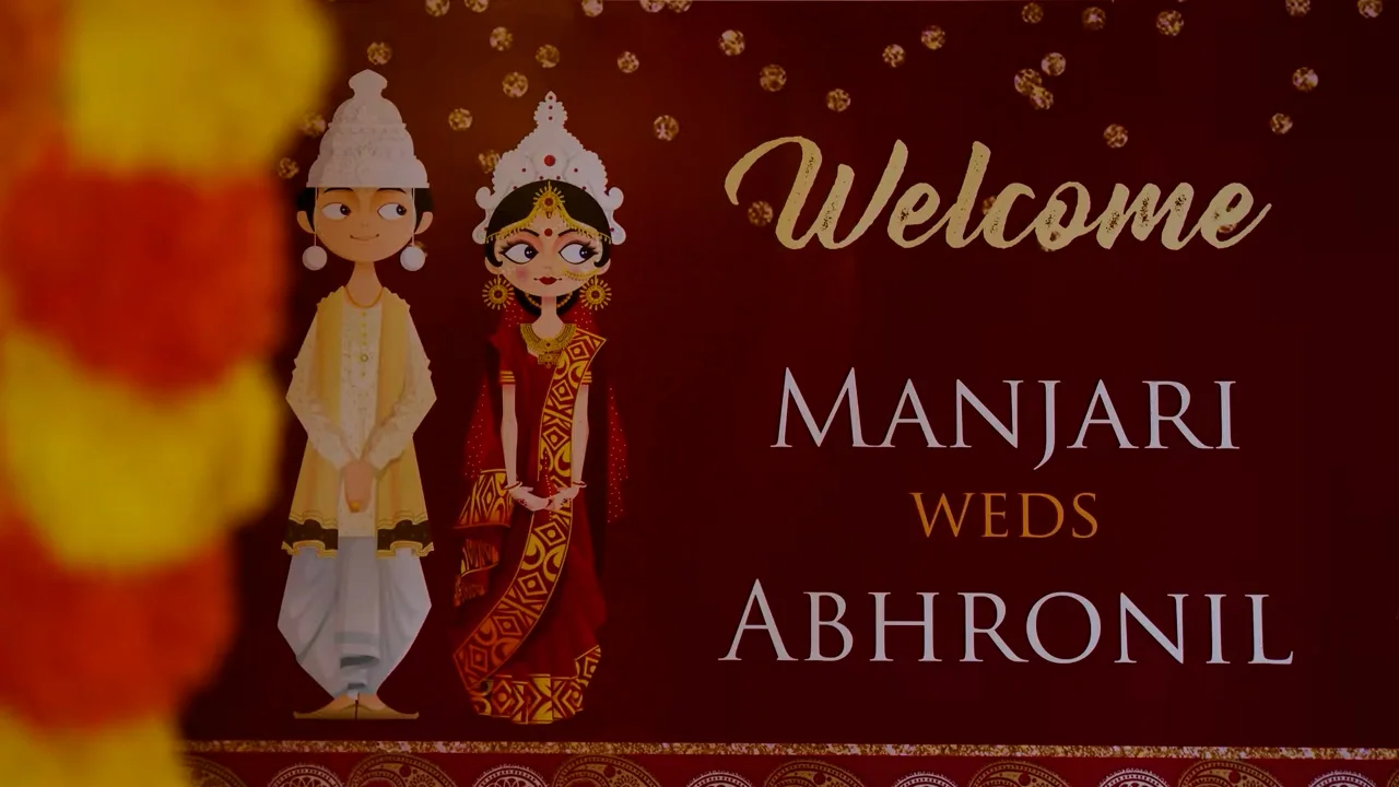 Bengali Hindu wedding photography and videography film poster in New York and New Jersey