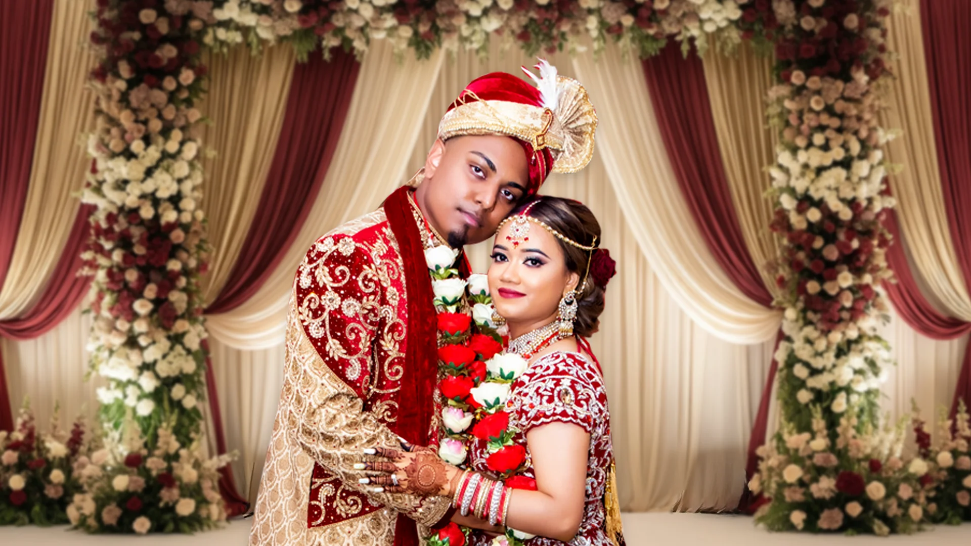 Guyanese wedding film poster with Indo-Caribbean ceremony coverage