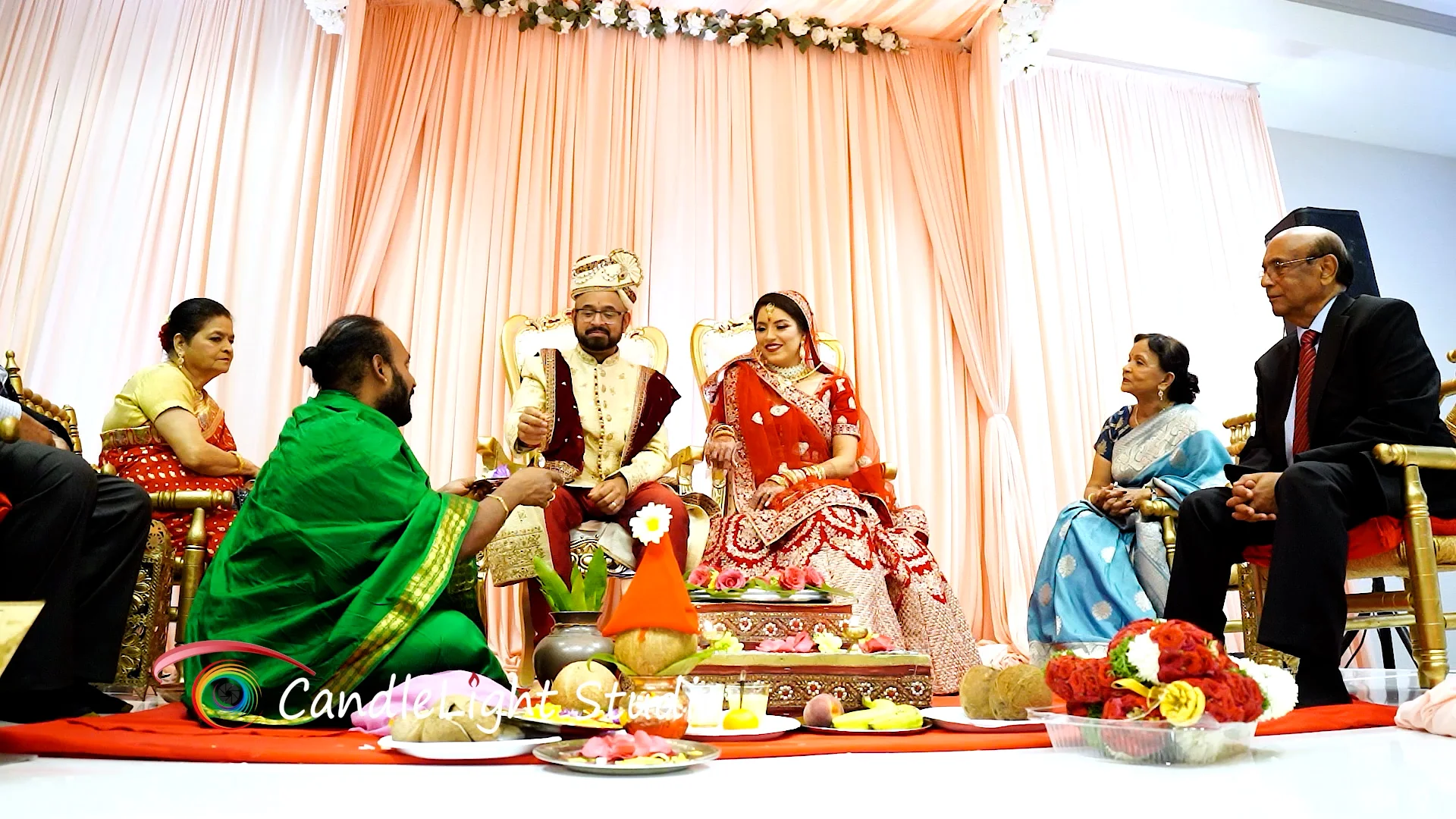 Indian Hindu wedding ceremony video poster for Rohit and Sejal